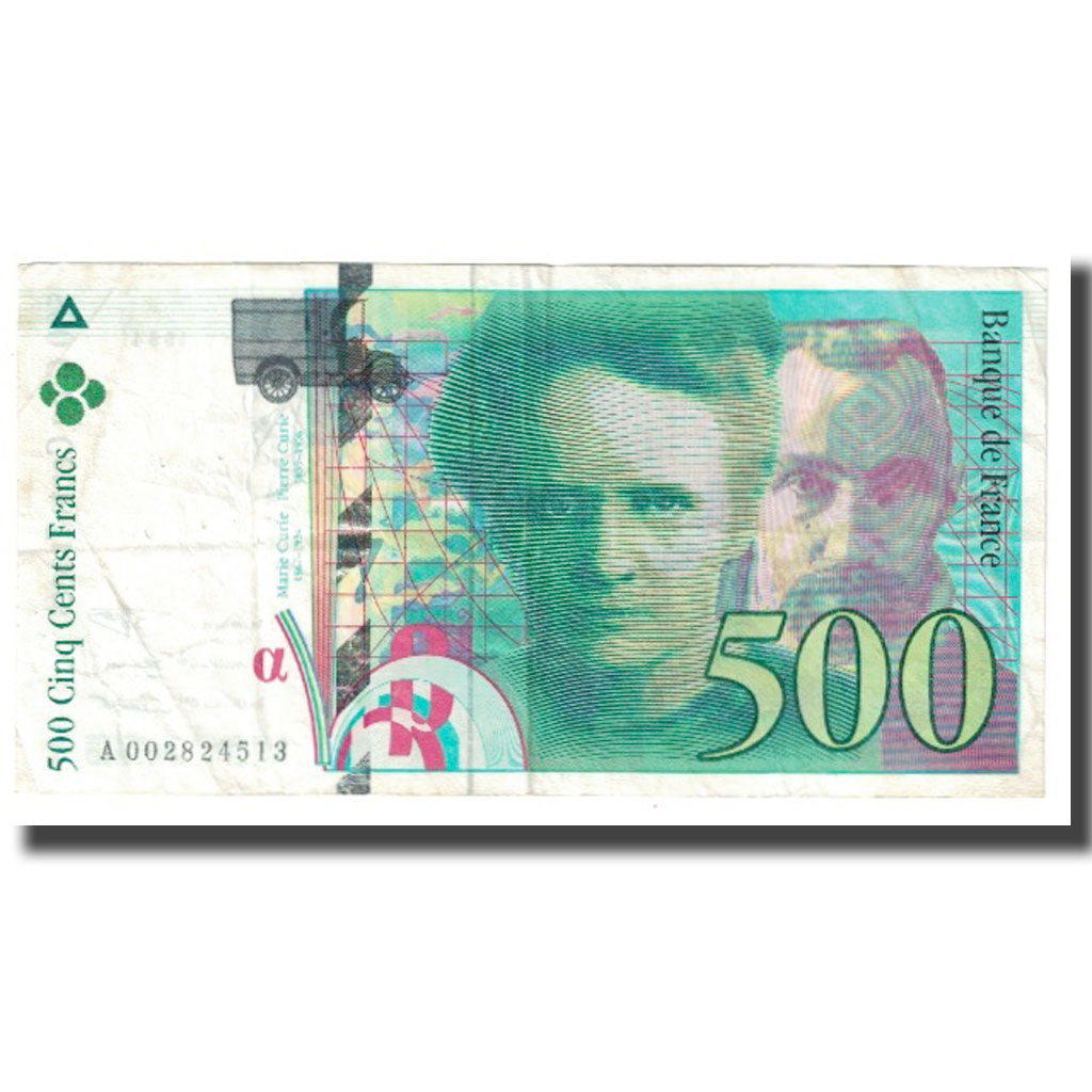France, 500 Francs, Pierre et Marie Curie, 1994, Bugarel, Undated (1994)