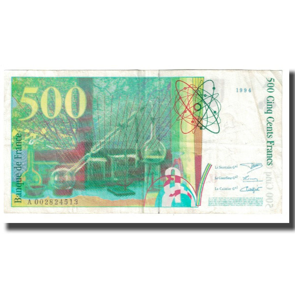 France, 500 Francs, Pierre et Marie Curie, 1994, Bugarel, Undated (1994)