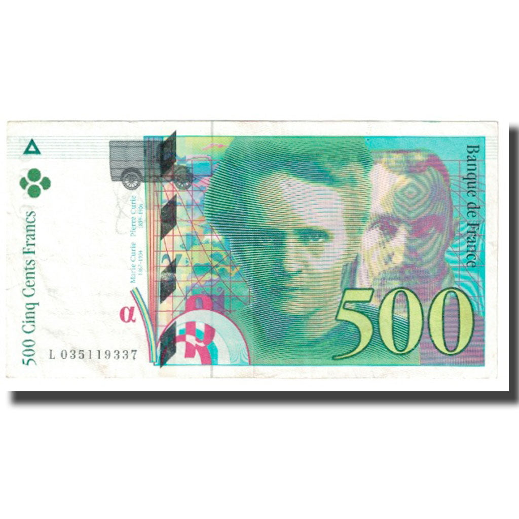 France, 500 Francs, Pierre et Marie Curie, 1994, Bugarel, Undated (1994)