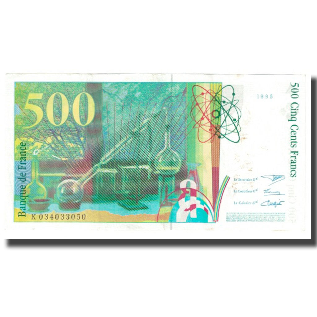 France, 500 Francs, Pierre et Marie Curie, 1994, Bugarel, Undated (1994)