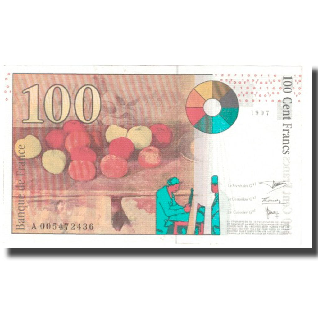 France, 100 Francs, Cézanne, 1997, BRUNEEL, BONARDIN, VIGIER, 1997, UNC(63)