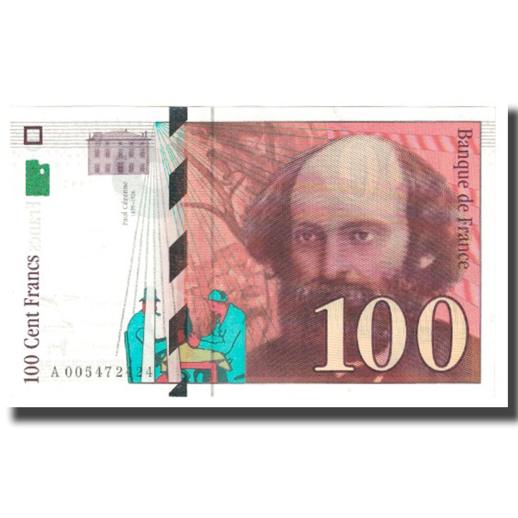 Francja, 100 Francs, Cézanne, 1997, BRUNEEL, BONARDIN, VIGIER, 1997, UNC(63)