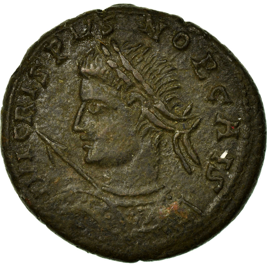 Coin, Crispus, Nummus, Trier, EF(40-45), Copper, Cohen:7