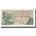 Banknot, Indonesia, 1 Rupiah, 1960, Undated, KM:78, UNC(65-70)