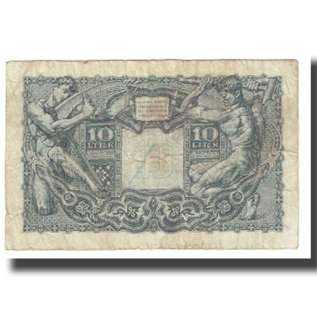Banknot, Włochy, 10 Lire, 1944, 1944-11-23, KM:32c, VF(20-25)