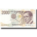 Banknote, Italy, 2000 Lire, 1990, 1990-10-03, KM:115, UNC(63)