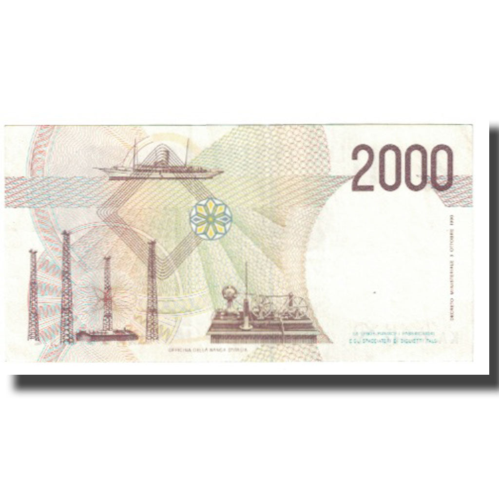Banknote, Italy, 2000 Lire, 1990, 1990-10-03, KM:115, UNC(63)