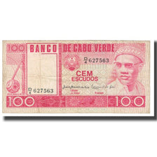 Billet, Cape Verde, 100 Escudos, 1977, 1977-01-20, KM:54a, TB