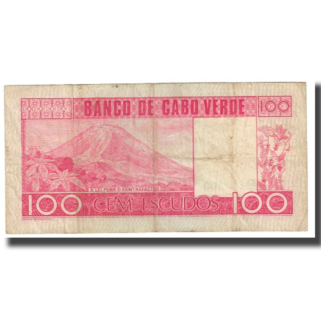 Banknote, Cape Verde, 100 Escudos, 1977, 1977-01-20, KM:54a, VF(20-25)
