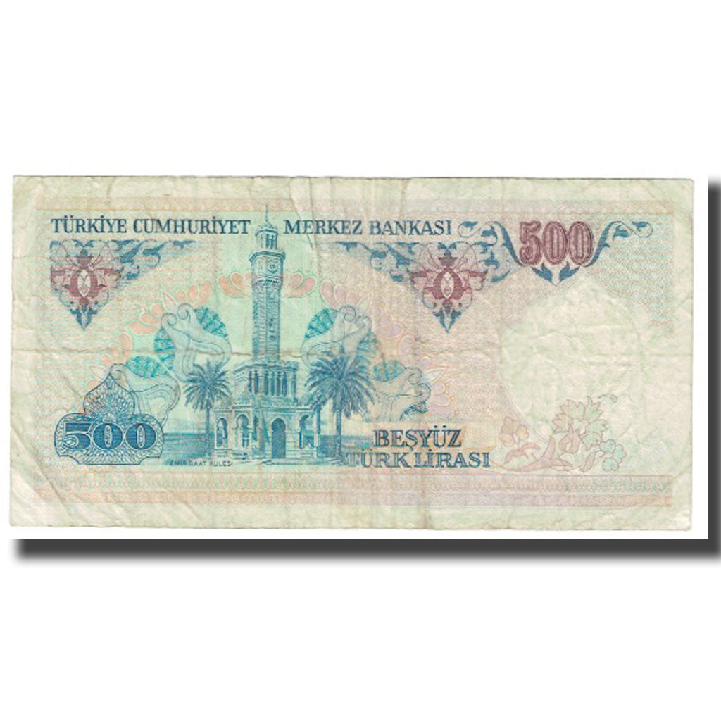 Banknote, Turkey, 500 Lira, 1970, 1970-10-14, KM:195, VF(20-25)