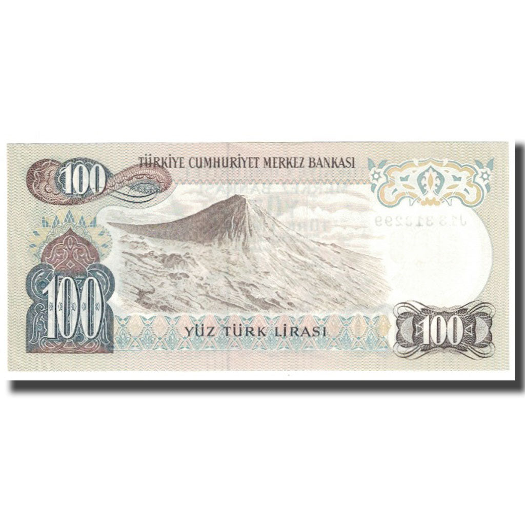 Banknote, Turkey, 100 Lira, 1970, 1970-10-14, KM:189a, UNC(65-70)