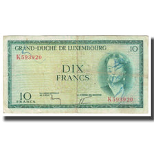 Biljet, Luxemburg, 10 Francs, KM:48a, TB