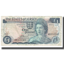 Nota, Jersey, 1 Pound, KM:11a, VF(20-25)