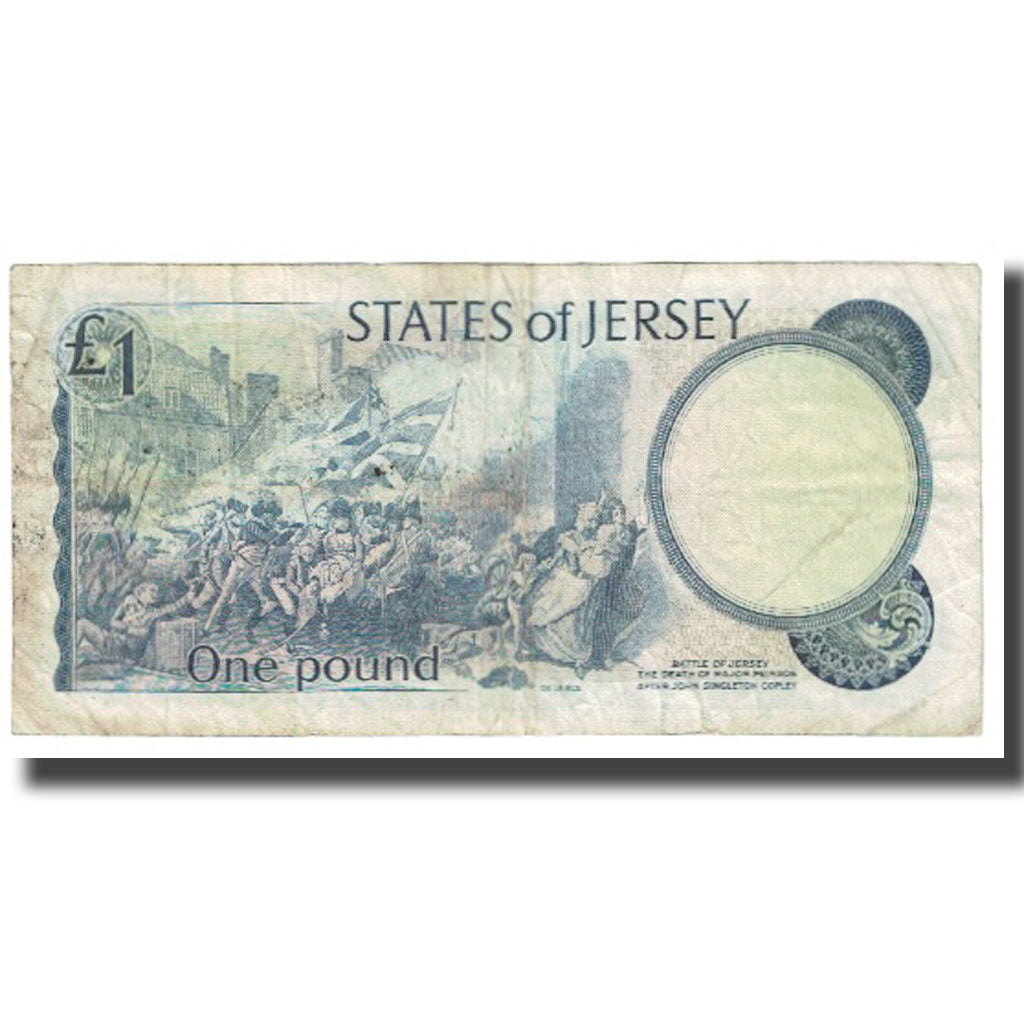 Nota, Jersey, 1 Pound, KM:11a, VF(20-25)