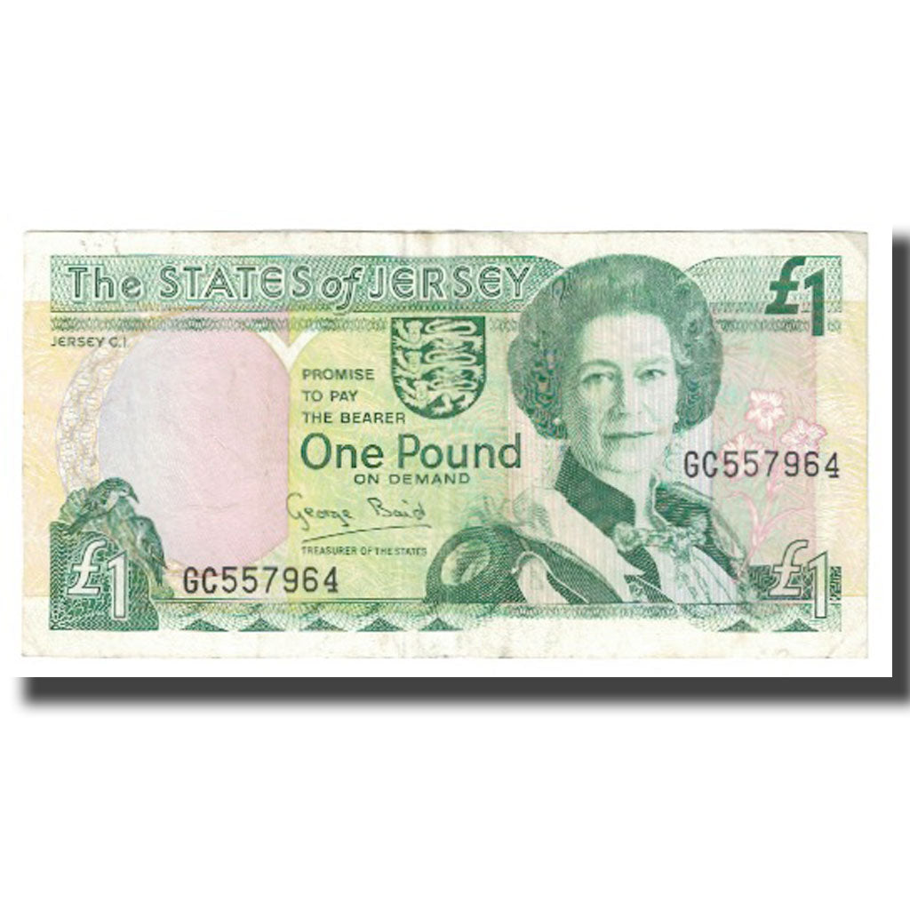 Billete, 1 Pound, Jersey, KM:26a, MBC