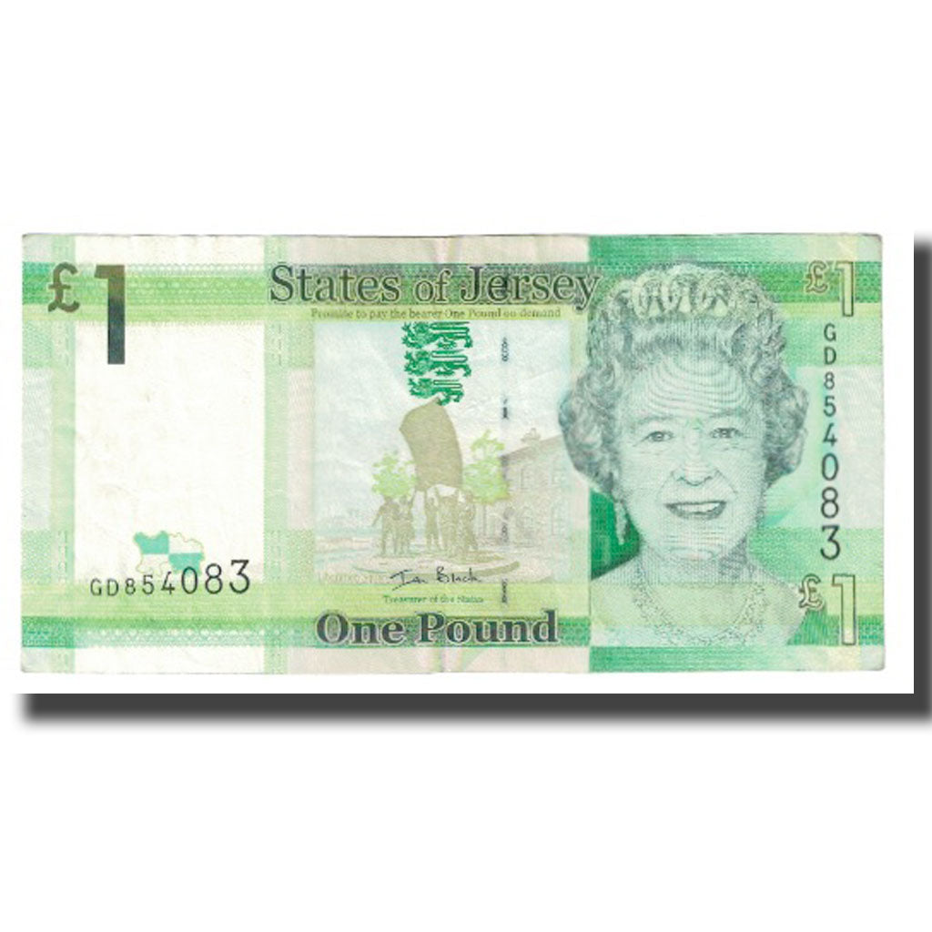 Billete, 1 Pound, Jersey, KM:32a, MBC