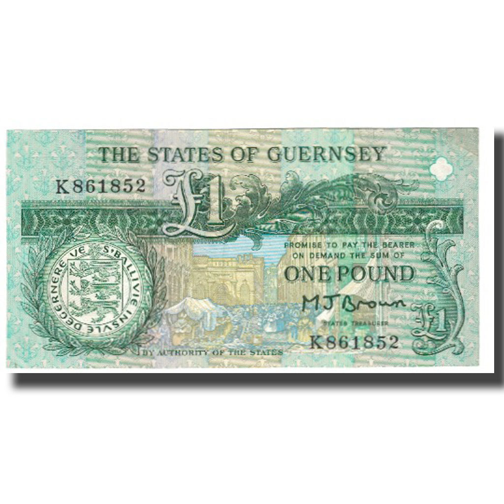 Banconote, Guernsey, 1 Pound, KM:48a, BB