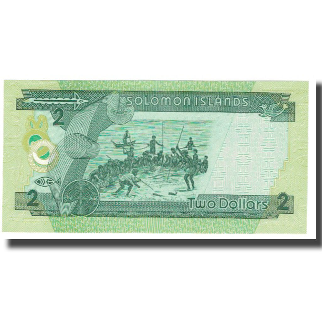 Nota, Ilhas Salomão, 2 Dollars, KM:18, UNC(65-70)
