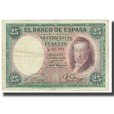 Banknote, Spain, 25 Pesetas, 1931, 1931-04-25, KM:81, VF(20-25)