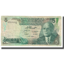 Banknote, Tunisia, 5 Dinars, 1972, 1972-08-03, KM:68a, VF(20-25)