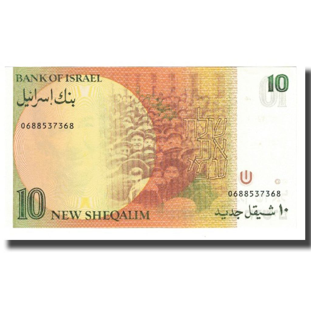 Banknote, Israel, 10 New Sheqalim, KM:53c, UNC(65-70)