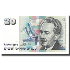 Banknote, Israel, 20 New Sheqalim, 1987, KM:54c, UNC(65-70)