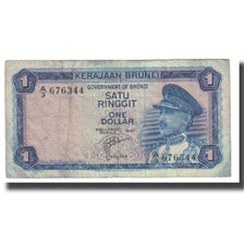 Banknote, BRUNEI, 1 Ringgit, 1967, KM:1a, VF(20-25)