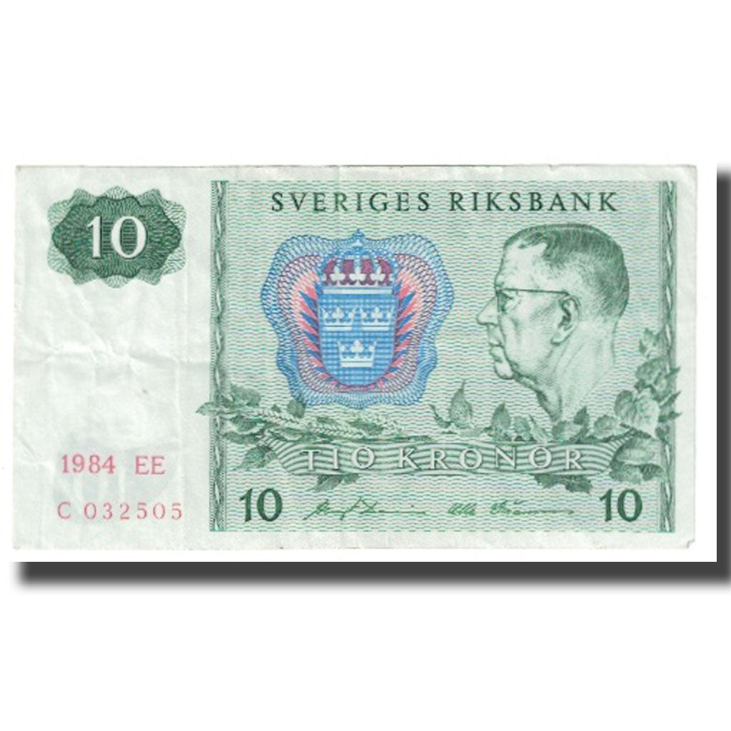 Banconote, Svezia, 10 Kronor, 1984, KM:52e, BB