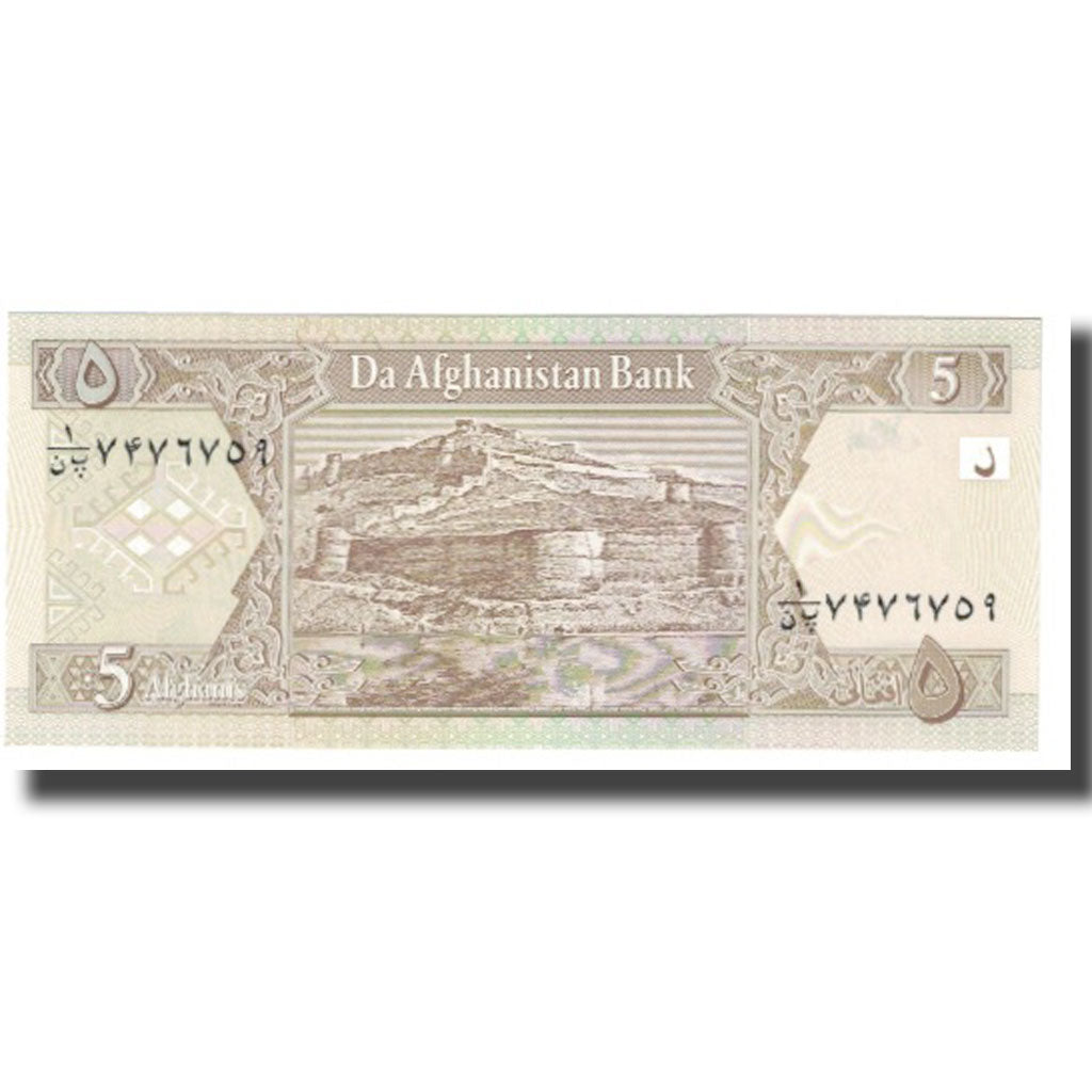 Banknote, Afghanistan, 5 Afghanis, KM:66a, UNC(65-70)