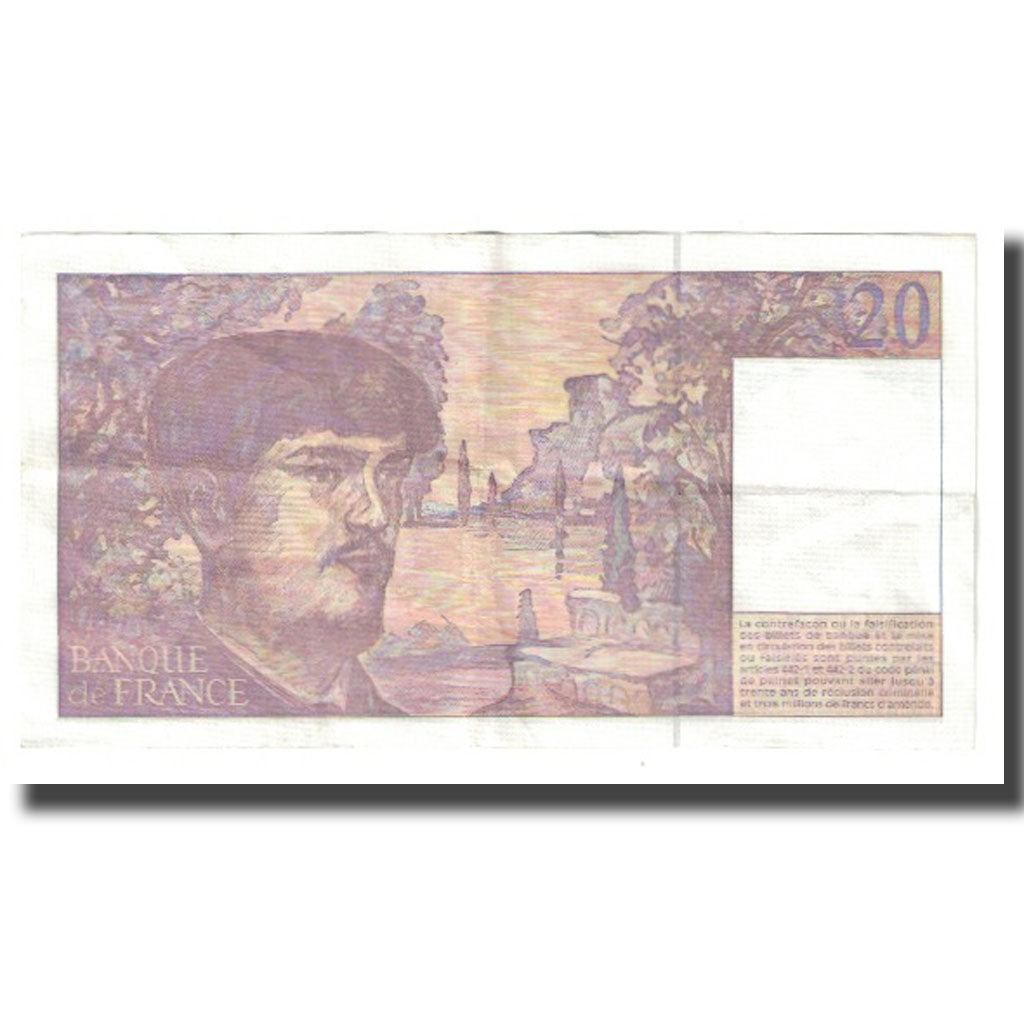 Frankrijk, 20 Francs, Debussy, 1997, BRUNEEL, BONARDIN, VIGIER, SUP