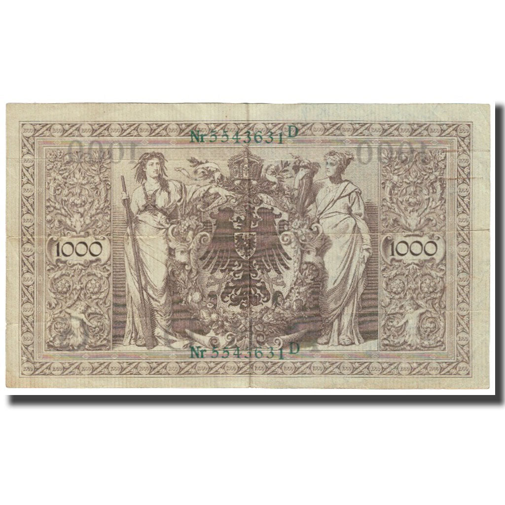 Banknote, Germany, 1000 Mark, 1910, 1910-04-21, KM:45a, EF(40-45)