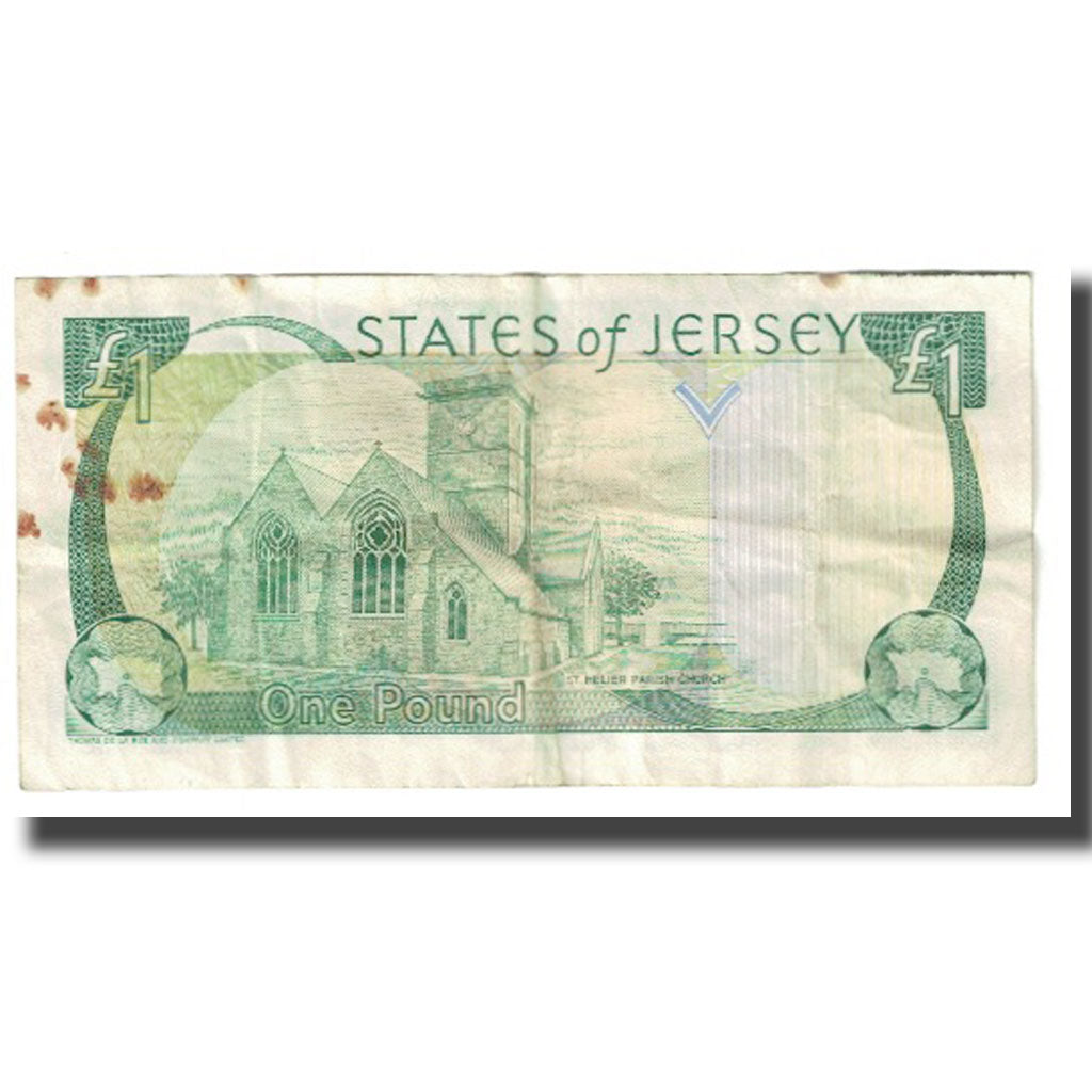 Banknote, Jersey, 1 Pound, KM:26a, VF(20-25)