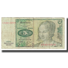 Banknote, GERMANY - FEDERAL REPUBLIC, 5 Deutsche Mark, 1960, 1960-01-02, KM:18a