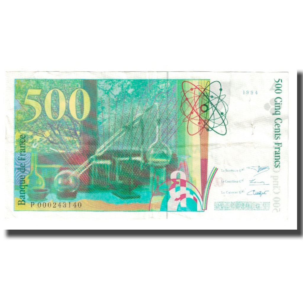 Francia, 500 Francs, Pierre et Marie Curie, 1994, BRUNEEL, BONARDIN, VIGIER, MB
