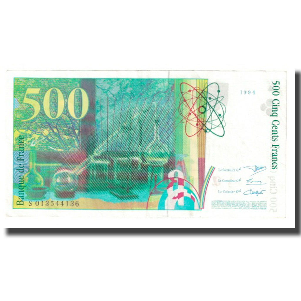 Francia, 500 Francs, Pierre et Marie Curie, 1994, BRUNEEL, BONARDIN, VIGIER, MB
