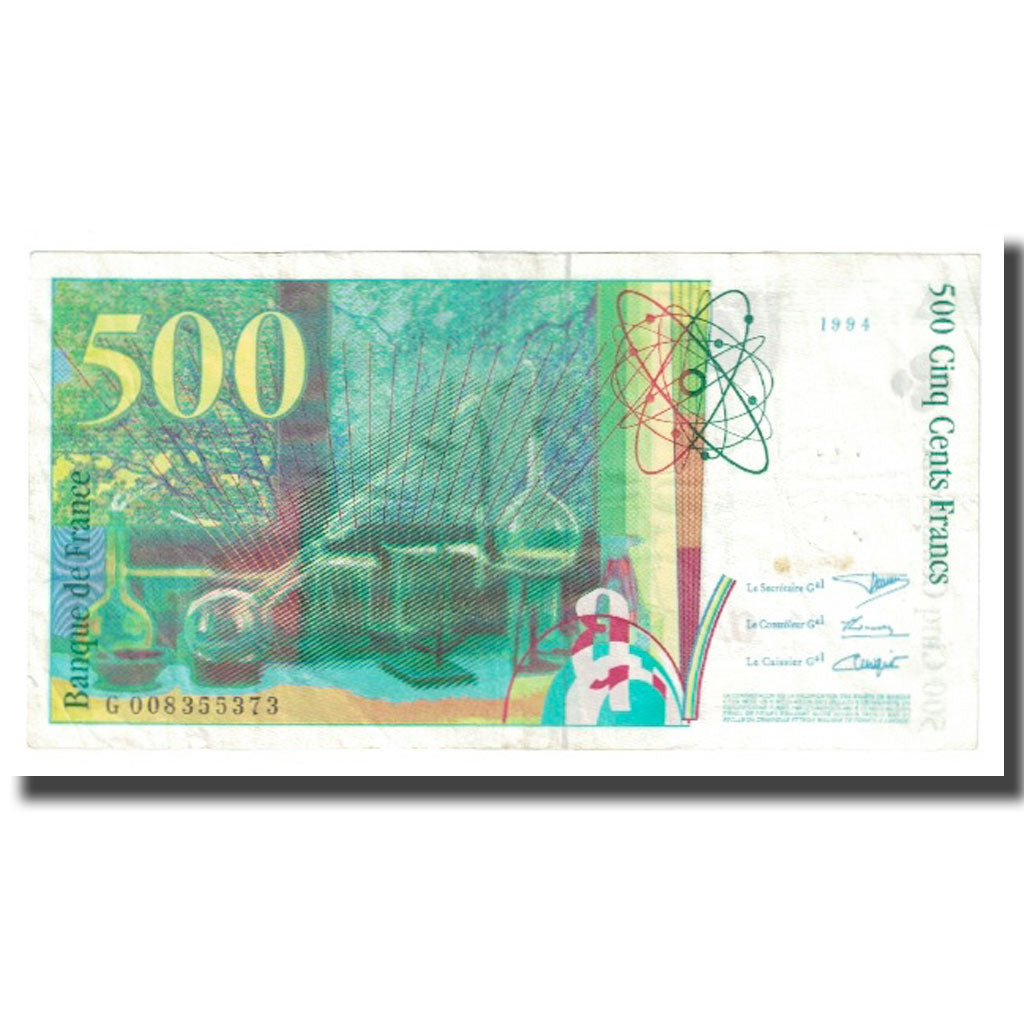 Francja, 500 Francs, Pierre et Marie Curie, 1994, BRUNEEL, BONARDIN, VIGIER