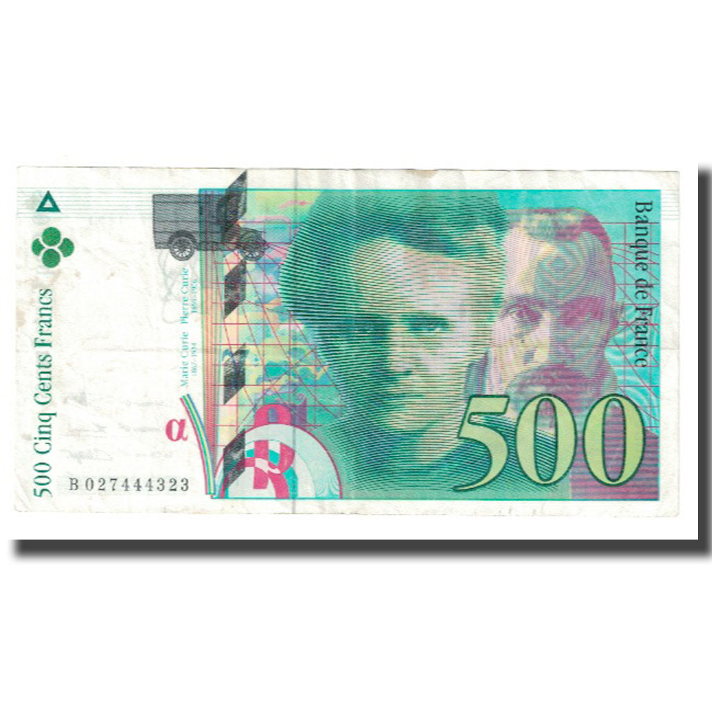 França, 500 Francs, Pierre et Marie Curie, 1994, BRUNEEL, BONARDIN, VIGIER