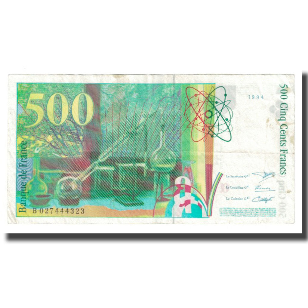 França, 500 Francs, Pierre et Marie Curie, 1994, BRUNEEL, BONARDIN, VIGIER