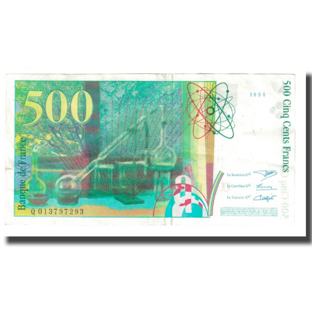 Francia, 500 Francs, Pierre et Marie Curie, 1994, BRUNEEL, BONARDIN, VIGIER, MB