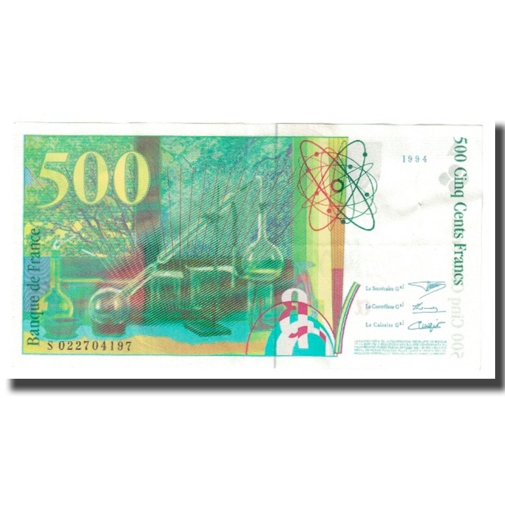 France, 500 Francs, Pierre et Marie Curie, 1994, BRUNEEL, BONARDIN, VIGIER