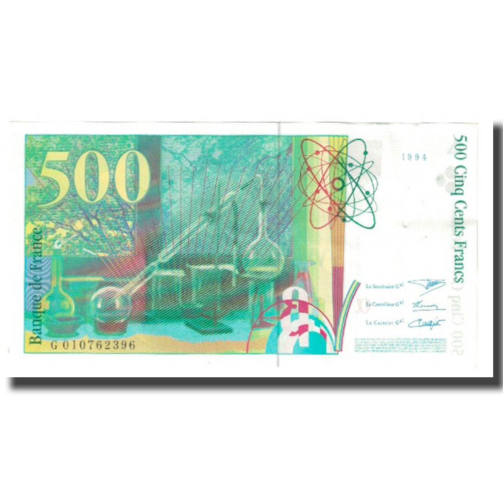 Francia, 500 Francs, Pierre et Marie Curie, 1994, BRUNEEL, BONARDIN, VIGIER