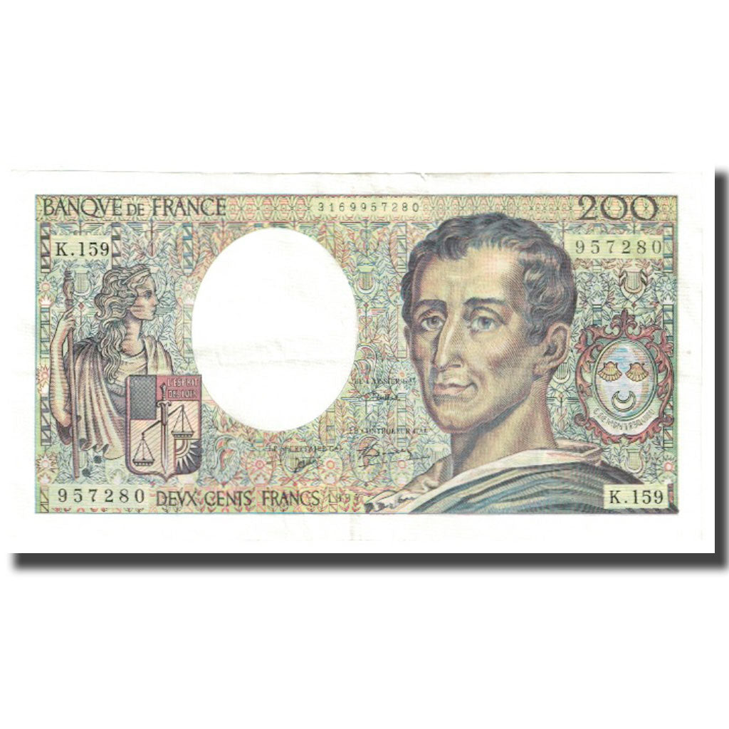 Francia, 200 Francs, Montesquieu, 1994, BRUNEEL, BONARDIN, VIGIER, MBC