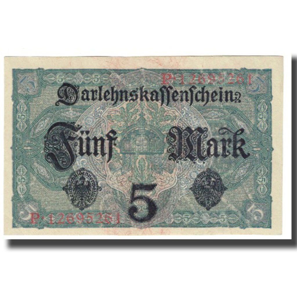 Banknote, Germany, 5 Mark, 1917, 1917-08-01, KM:56a, UNC(63)