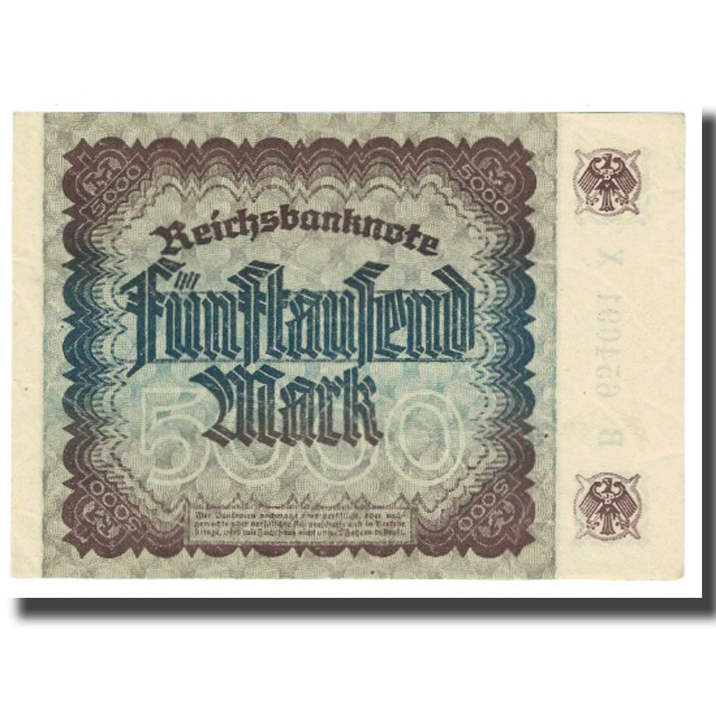 Banconote, Germania, 5000 Mark, 1922, 1922-12-02, KM:81a, SPL