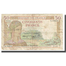 Frankrijk, 50 Francs, 1939, 1939-06-22, B, Fayette:18.27, KM:85b