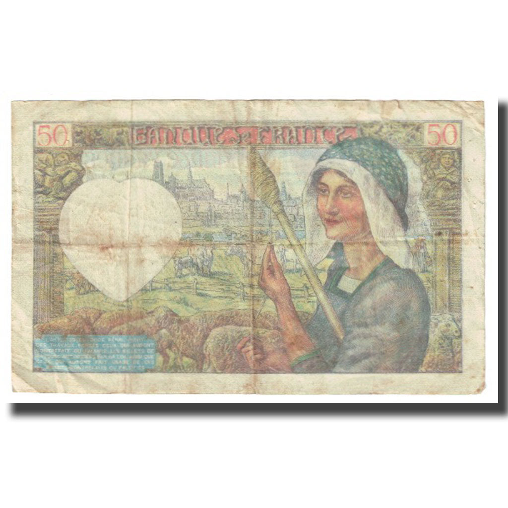 Frankrijk, 50 Francs, Jacques Coeur, 1941, P. Rousseau and R. Favre-Gilly