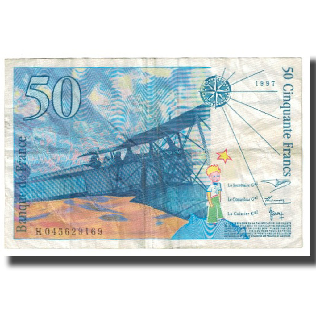 France, 50 Francs, St Exupéry, 1997, D.Bruneel-J.Bonnardin-Y.Barroux