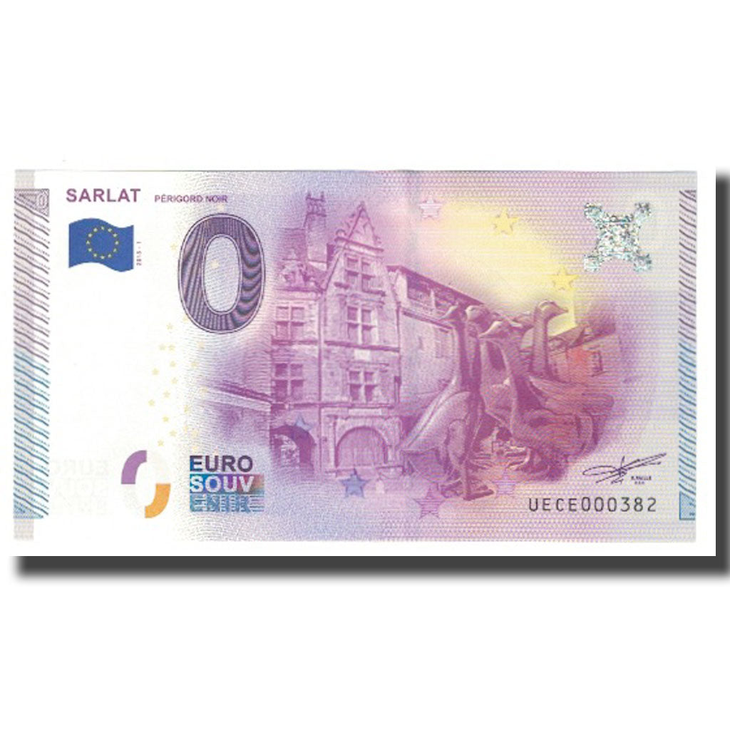 Frankrijk, Tourist Banknote - 0 Euro, 2015 - 1, Undated (2015-1), 