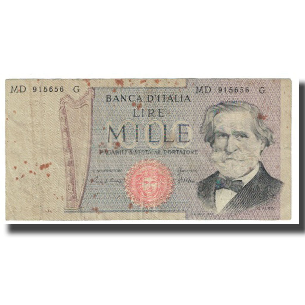 Banconote, Italia, 1000 Lire, 1980, 1980-02-20, KM:101a, MB