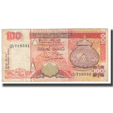 Banknote, Sri Lanka, 100 Rupees, 2001, 2001-12-12, KM:111a, VF(20-25)